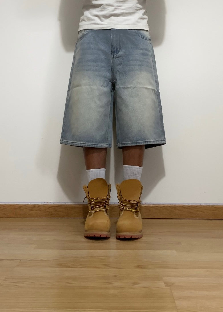 Short en Jean Baggy Bleu